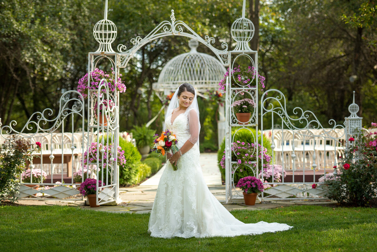 Bride at Whispering Trees Manor in Edinboro PA.