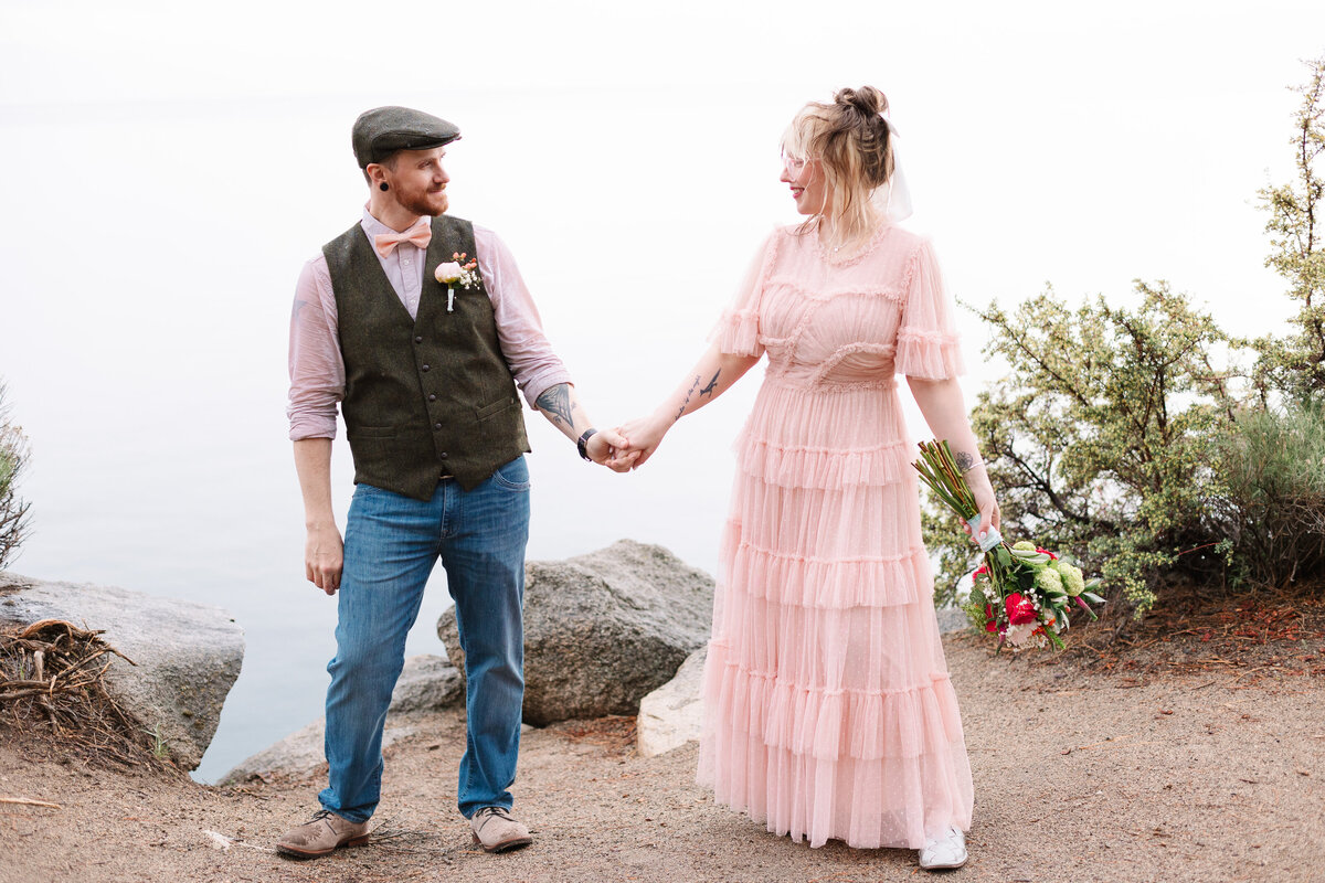 Lake Tahoe Mountaintop Elopement - 35