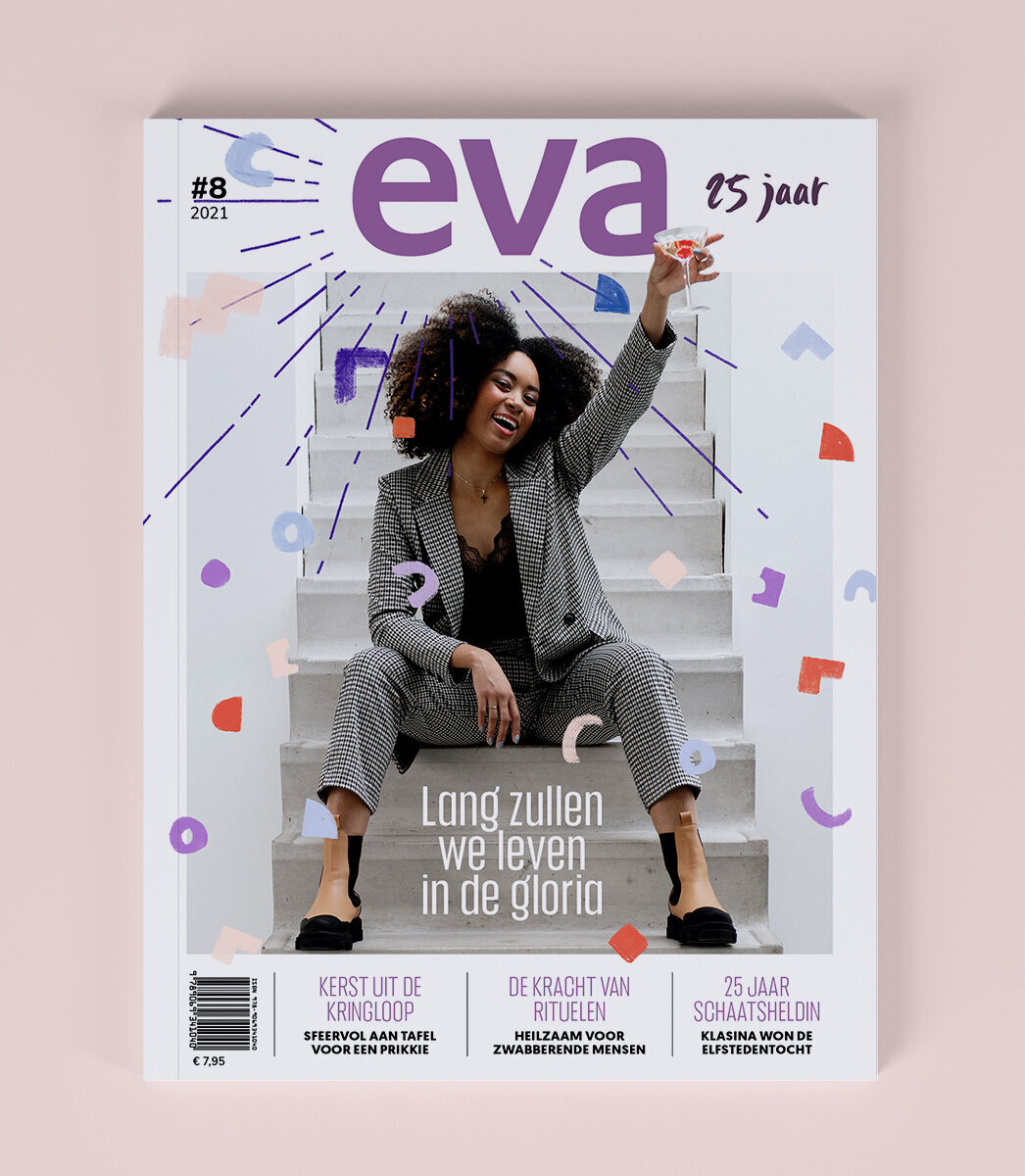 Eva - logo cover mockup - illustratieve huisstijl - cracco illustration