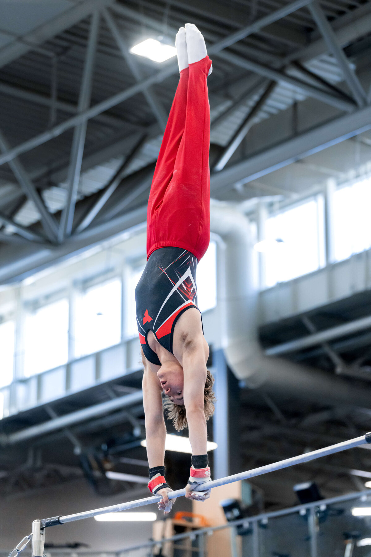 Photo by Luke O'Geil taken at the 2023 inaugural Grizzly Classic men's artistic gymnastics competitionA1_02678