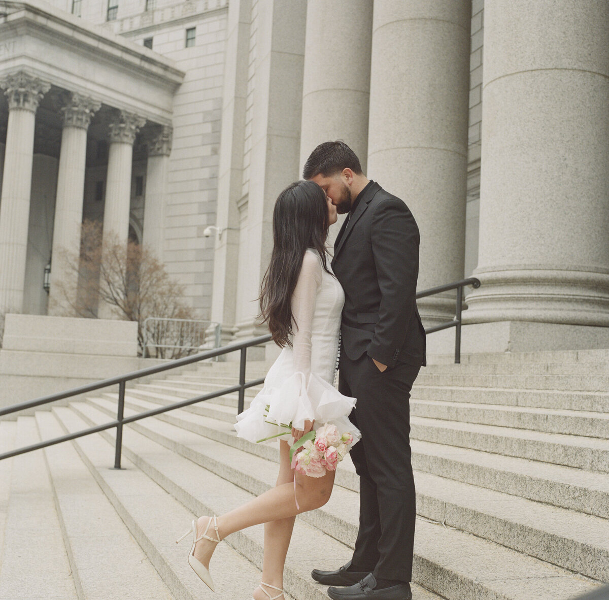 nyc analog portrait photographer, nyc elopement photography, film photographer in nyc, new york city analog photography