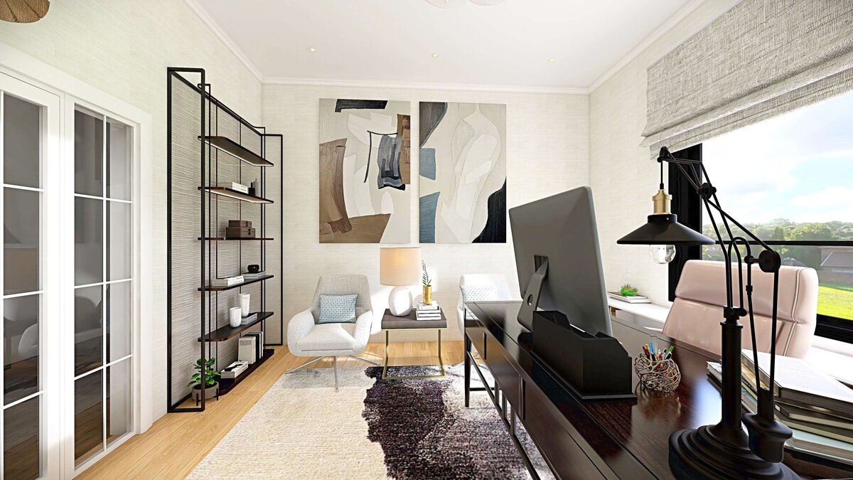 Modern Chic Office - Modern Design Homes