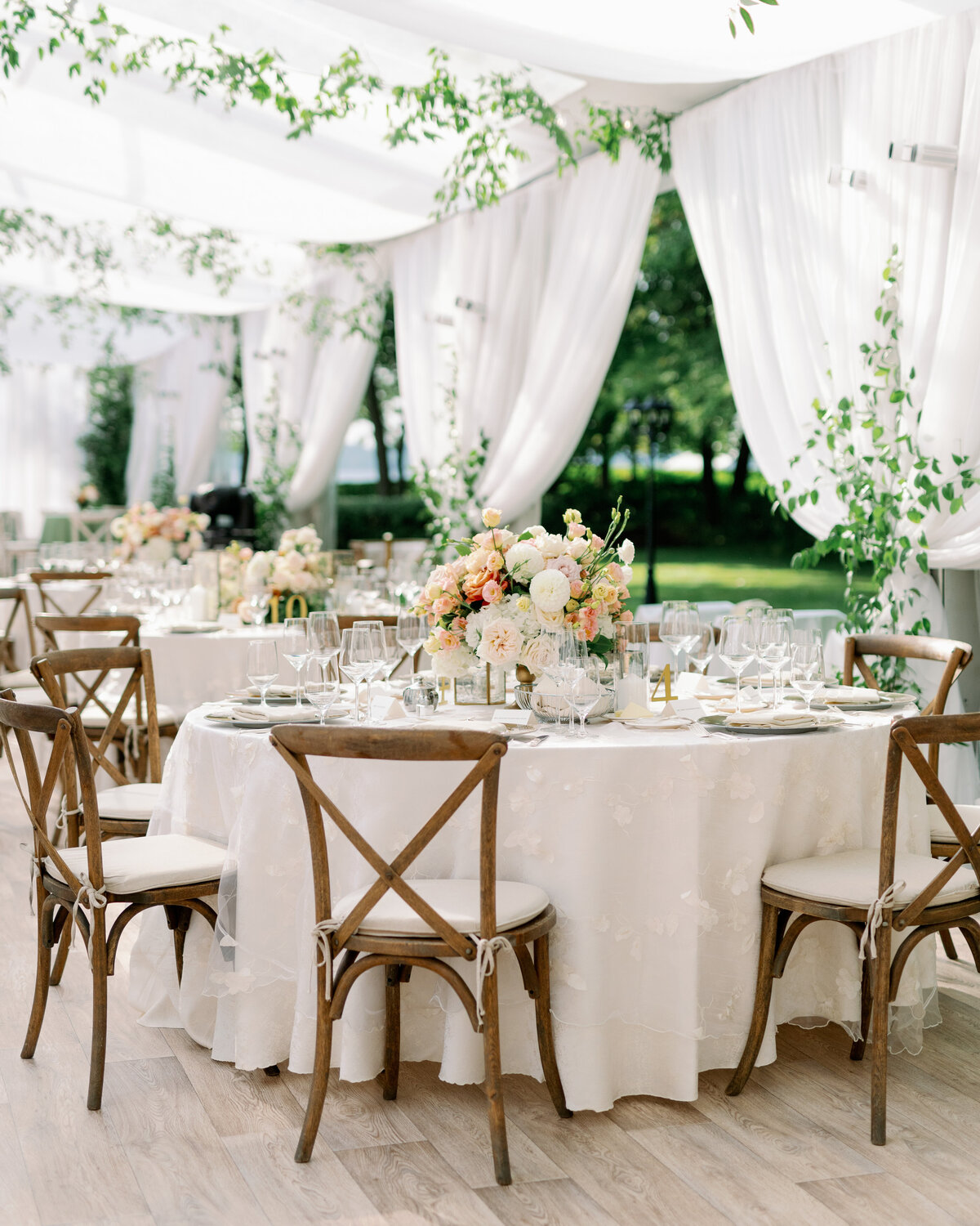 outdoor summer wedding bright