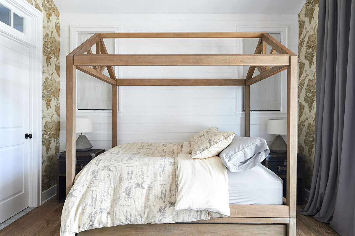 Little boys room canopy bed