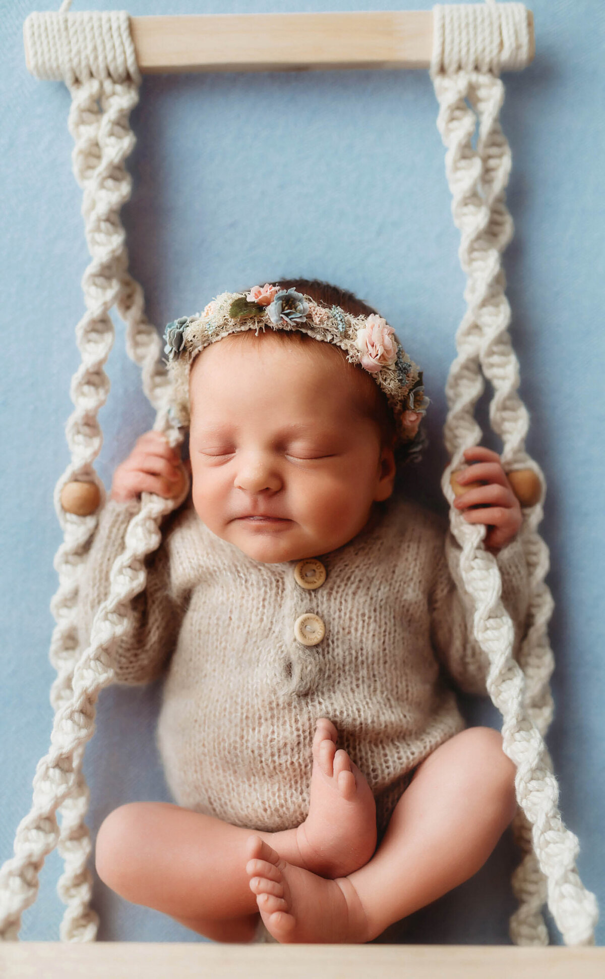 Newborn posed for Baby Photos in Charleston, SC.