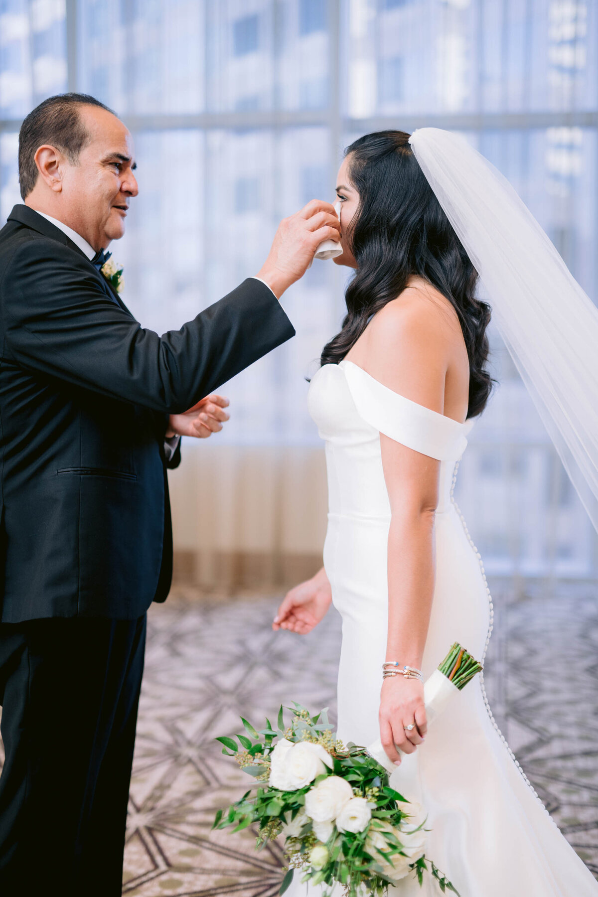 father of the bride first look