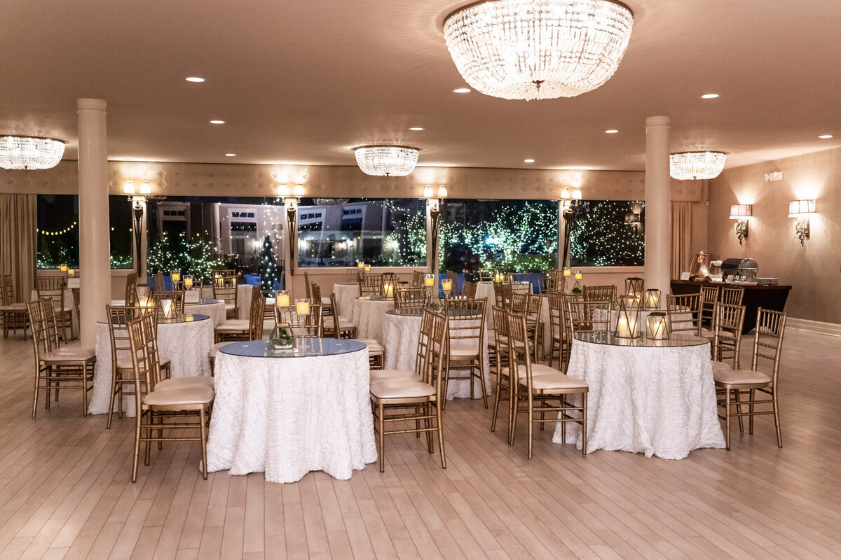 Reception setup at Southern Oaks