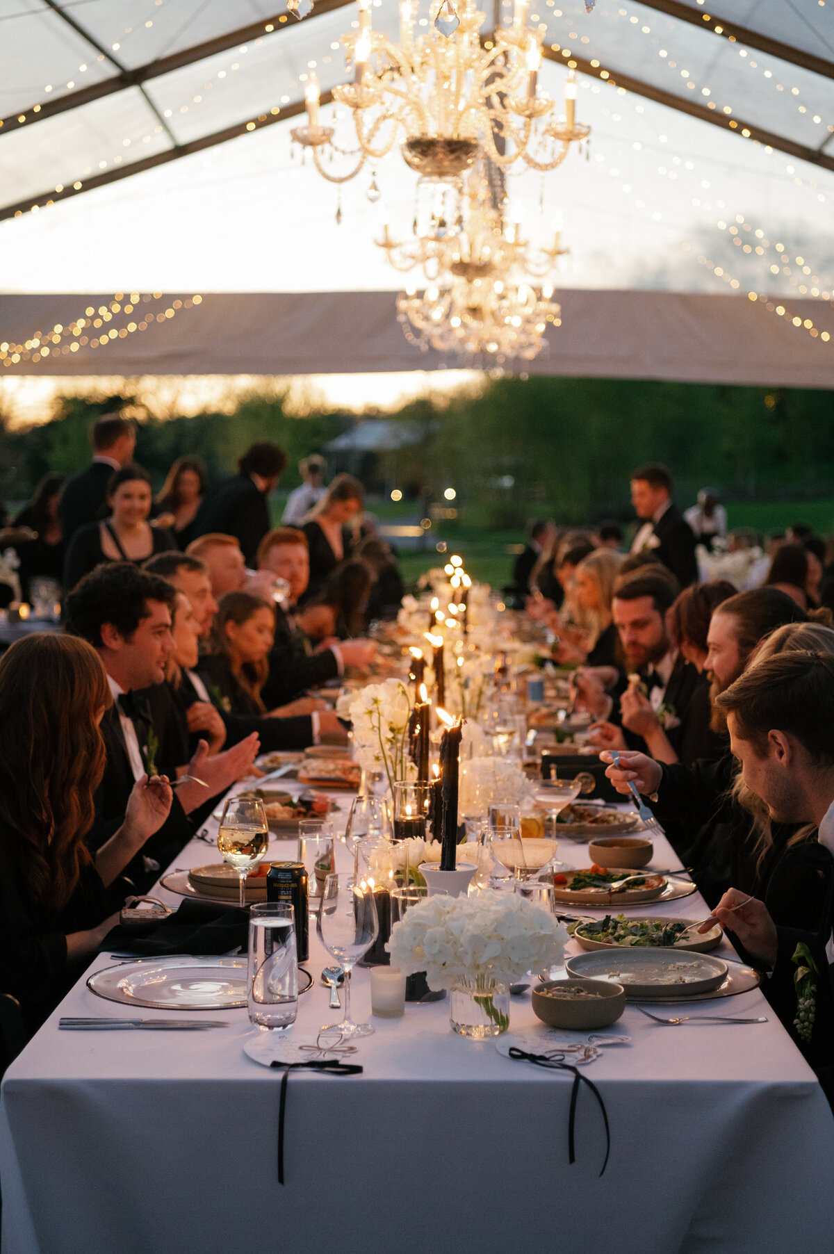 16 Classic black tie Southall Farm & Inn wedding_Fete Nashville Luxury Weddings