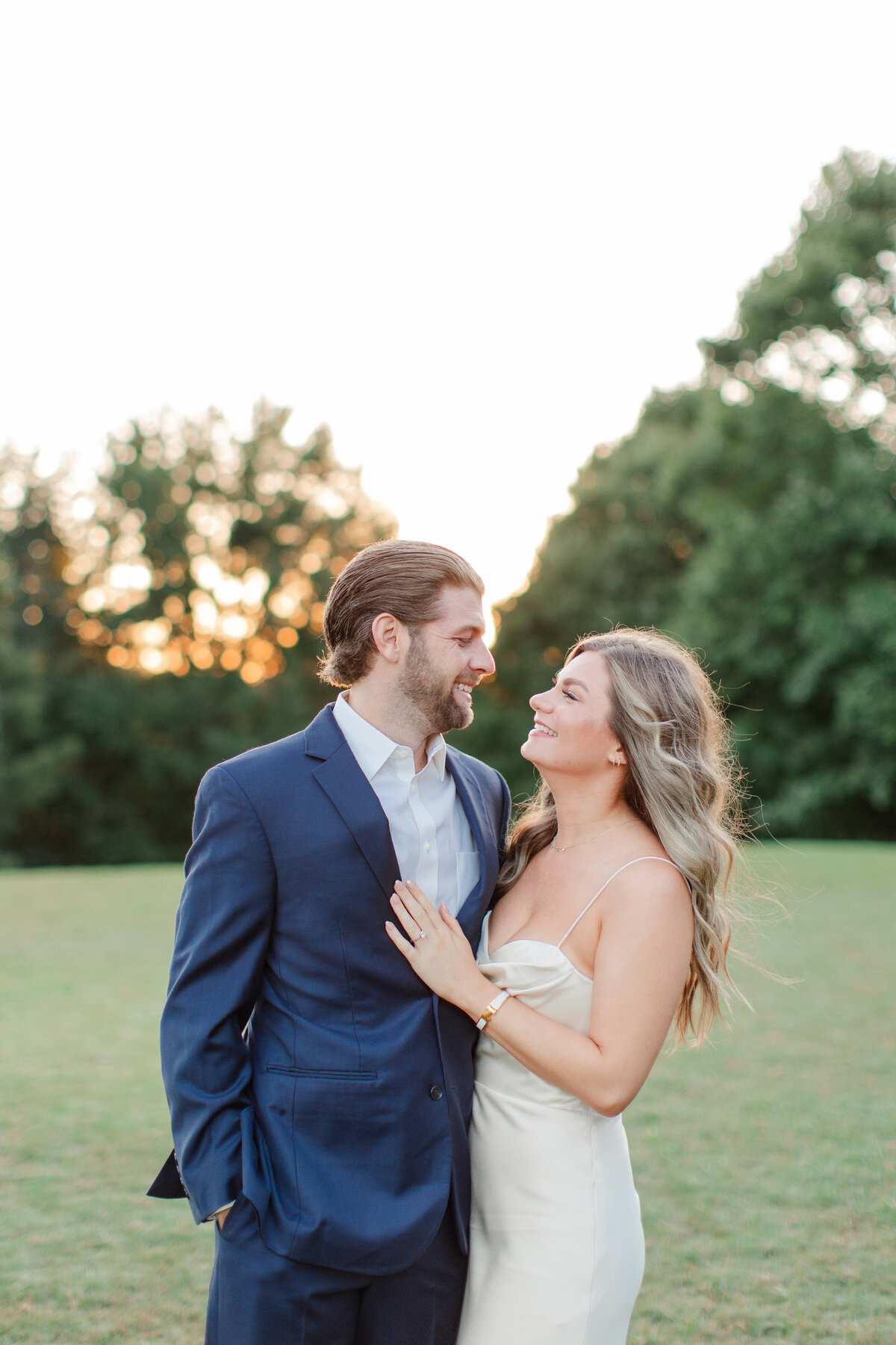 Formal engagement session in downtown Atlanta