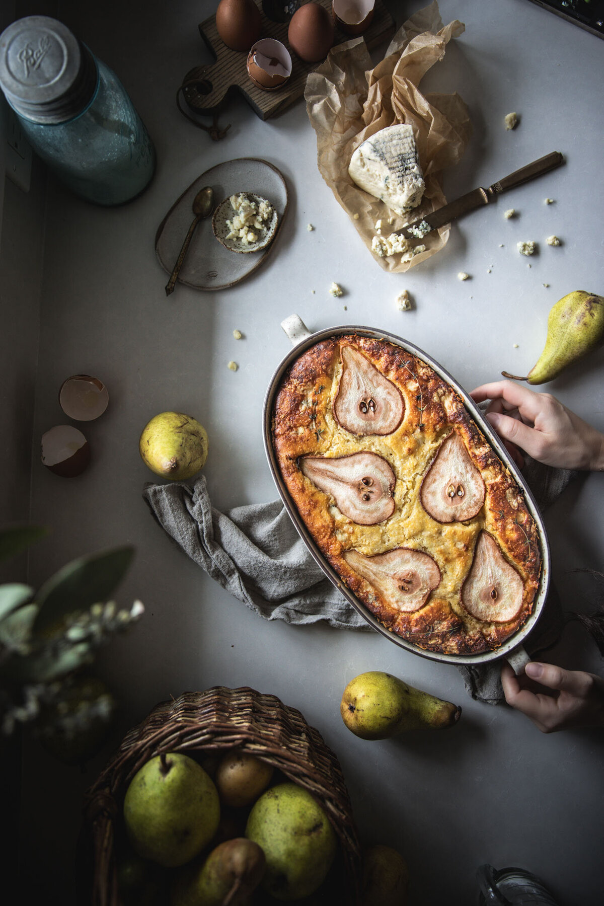 Blue-Cheese-and-Pear-Cornbread-7
