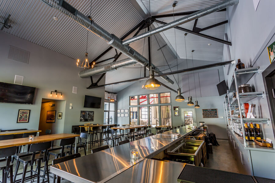 Interior of Crossroad Brewery