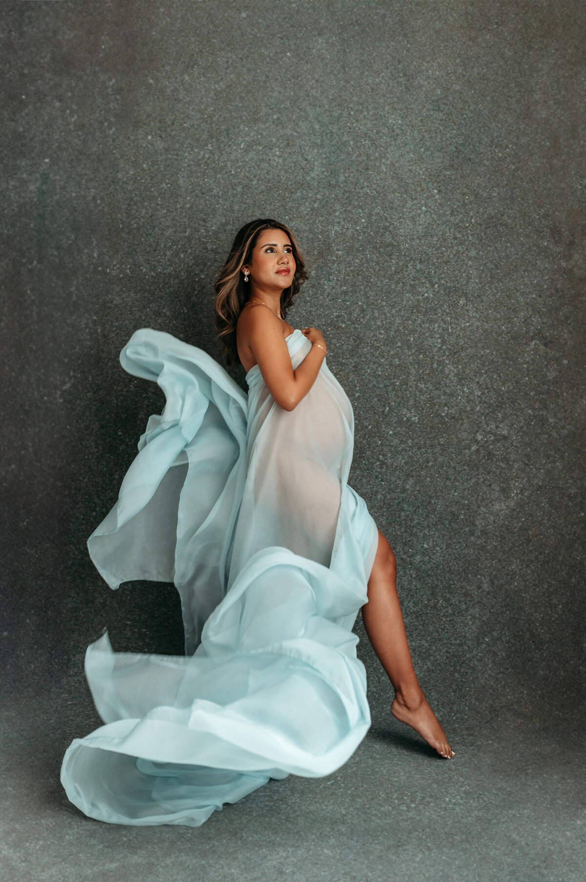 Valentina's Studio Maternity Session in Atlanta