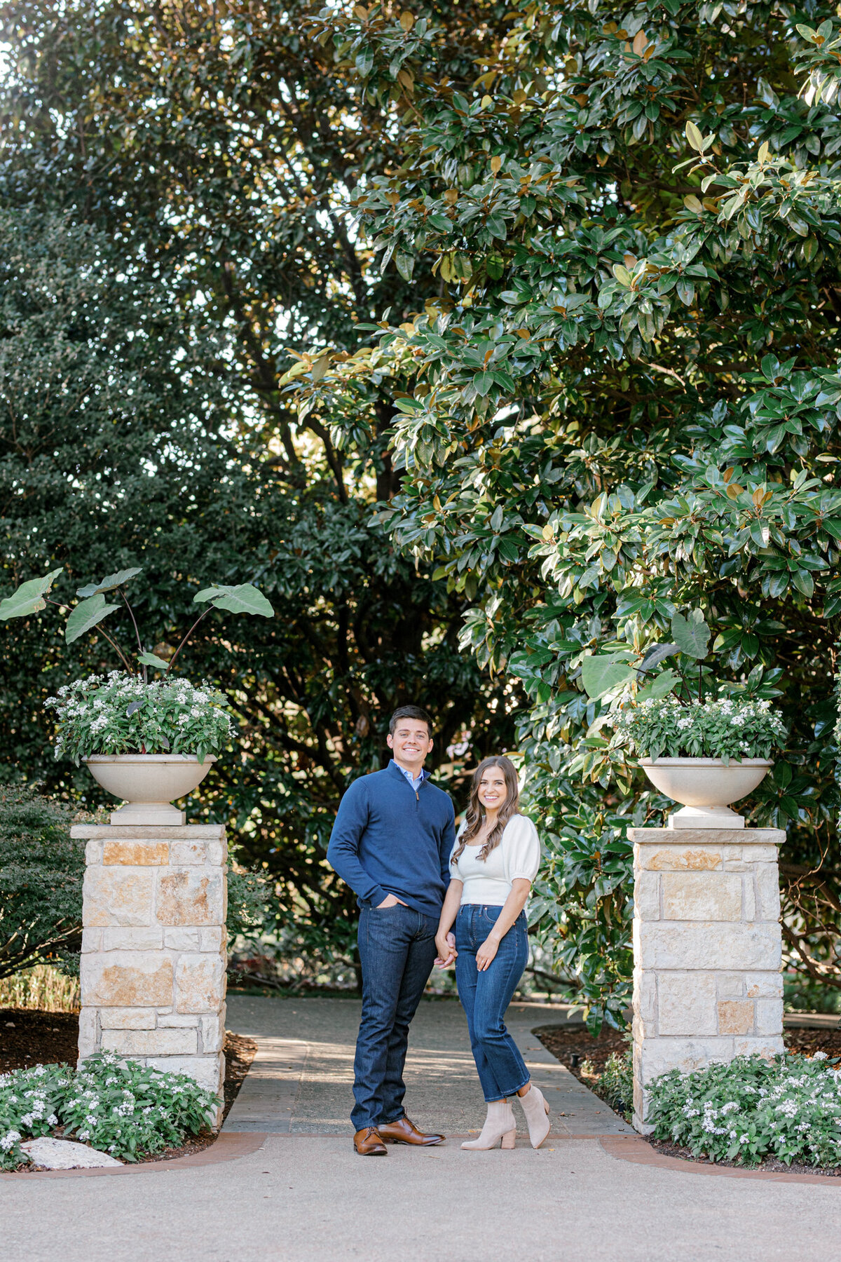Annie & Logan's Engagement Session at The Dallas Arboretum | Sami Kathryn Photography | Dallas Wedding Photographer-25