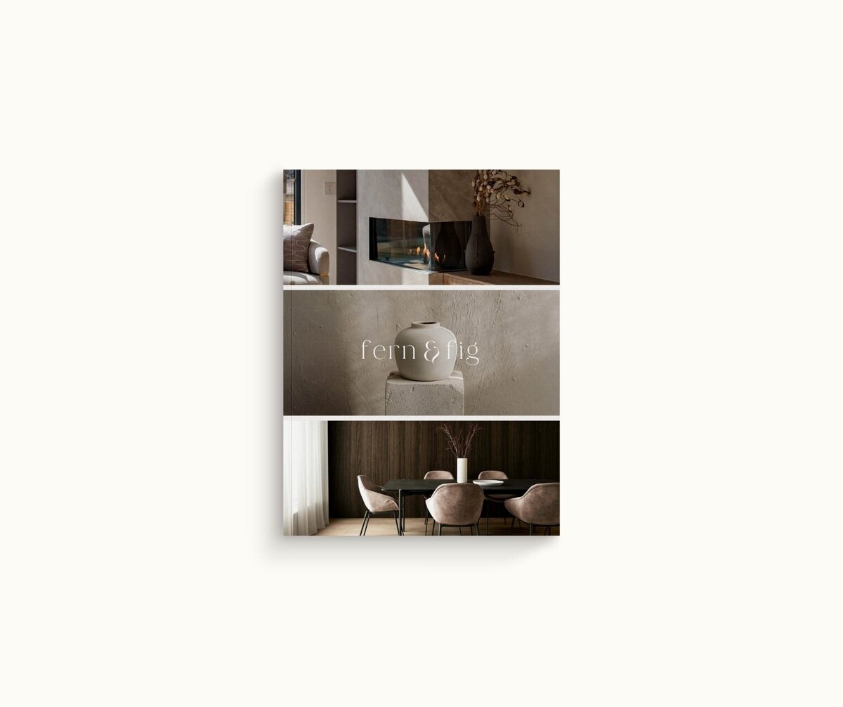 Earthy Showit template for interior designers Fern & Fig 2