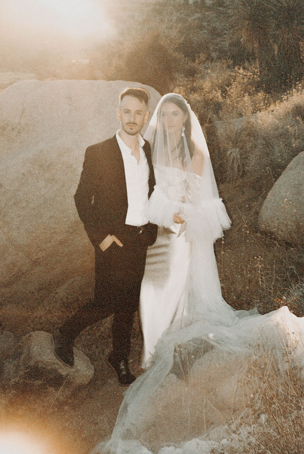35mm film photographer joshua tree elopement desert california destination photographer