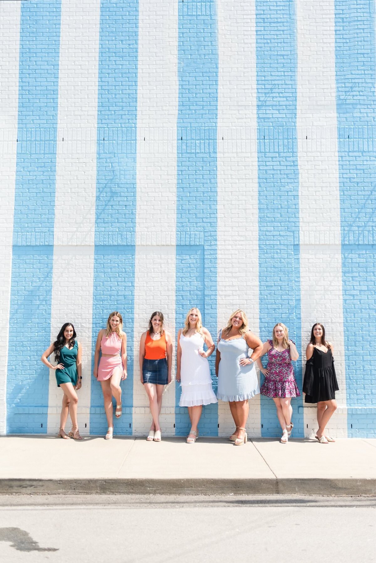 12th-South-Nashville-Bachelorette-Photoshoot-Striped-Blue-and-White-Wall+1