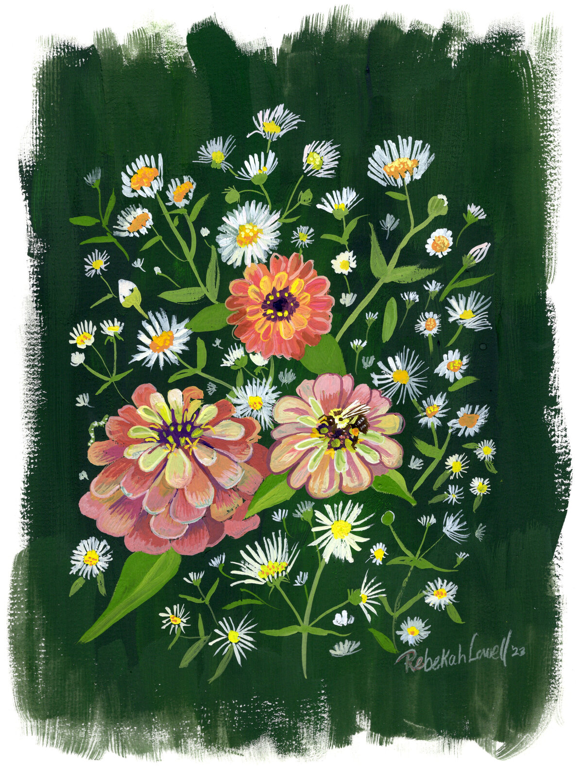 Zinnia's and Asters