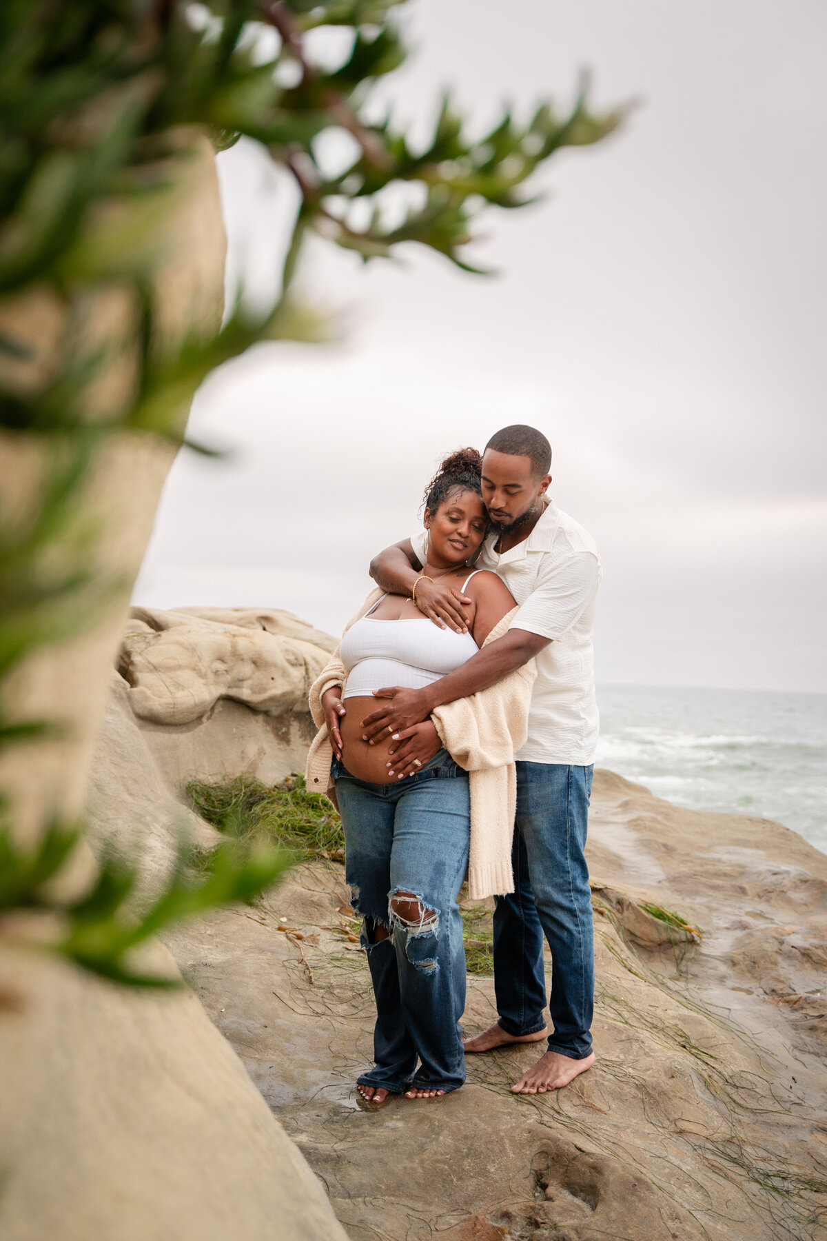 Sunset Cliffs Maternity Photos San Diego Photographer