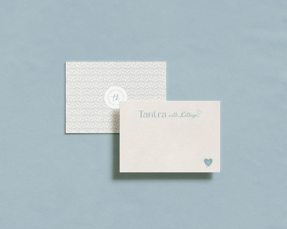 Branded note cards for intimacy coach