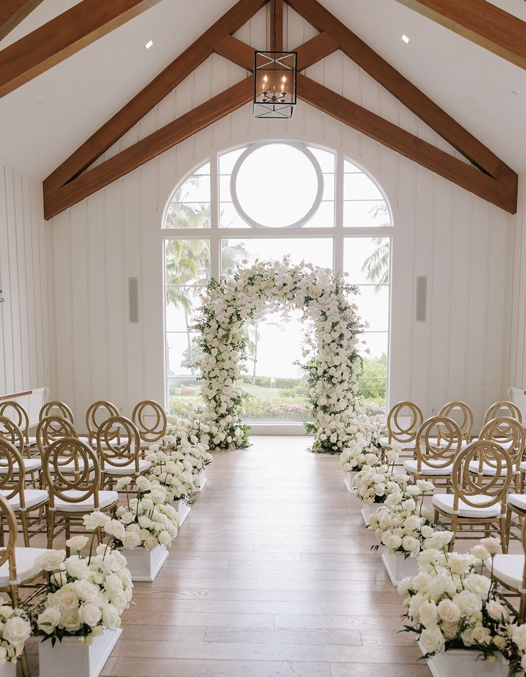 Four Seasons Oahu chapel wedding ceremony 