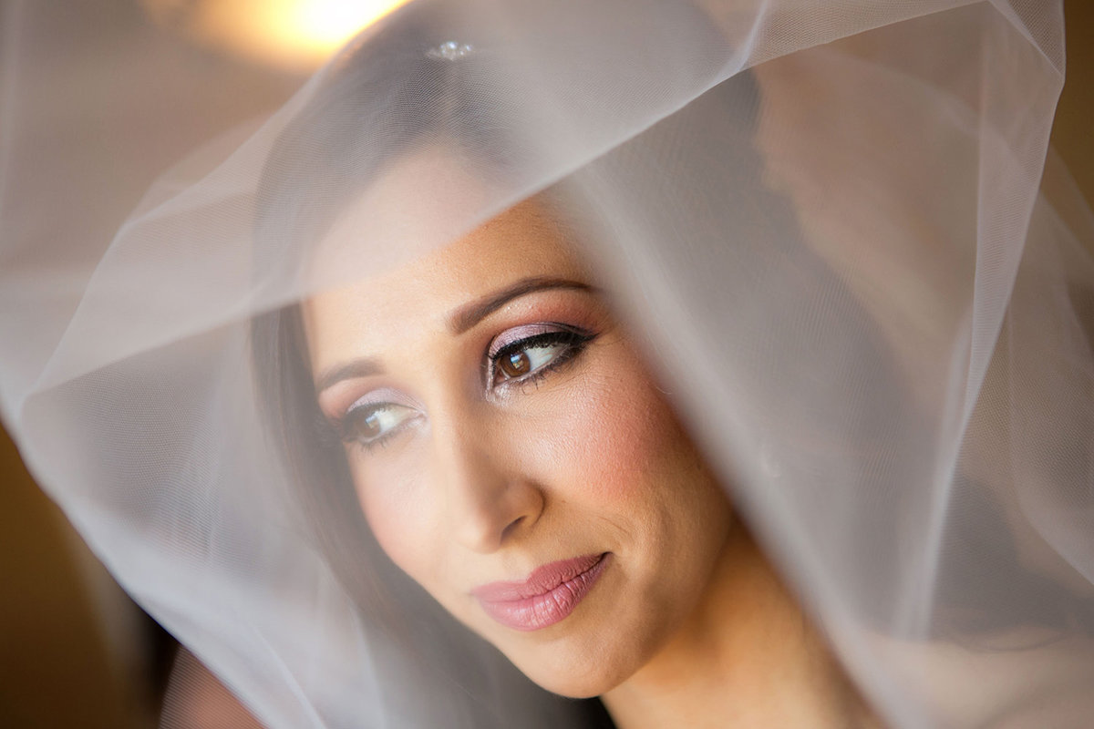 Loma Santa Fe wedding photos bride with veil lifted