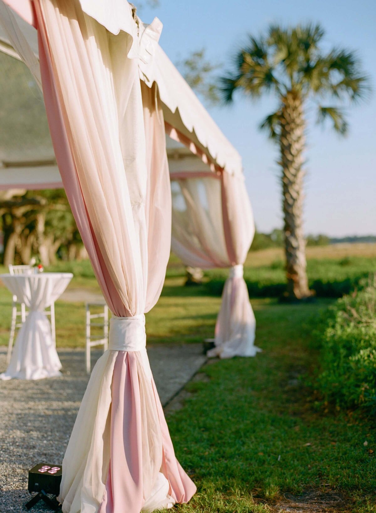 pink wedding tent