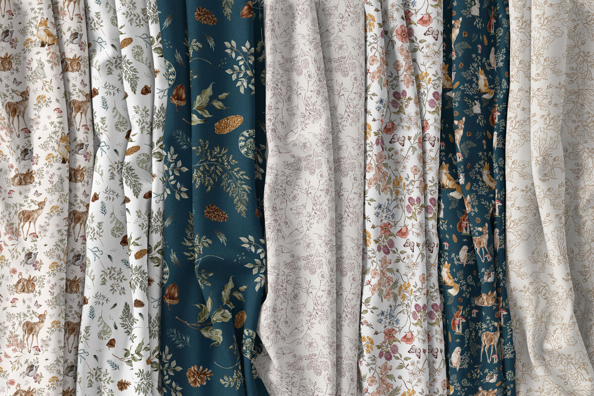 Into the forest_Creased Fabrics Mockup