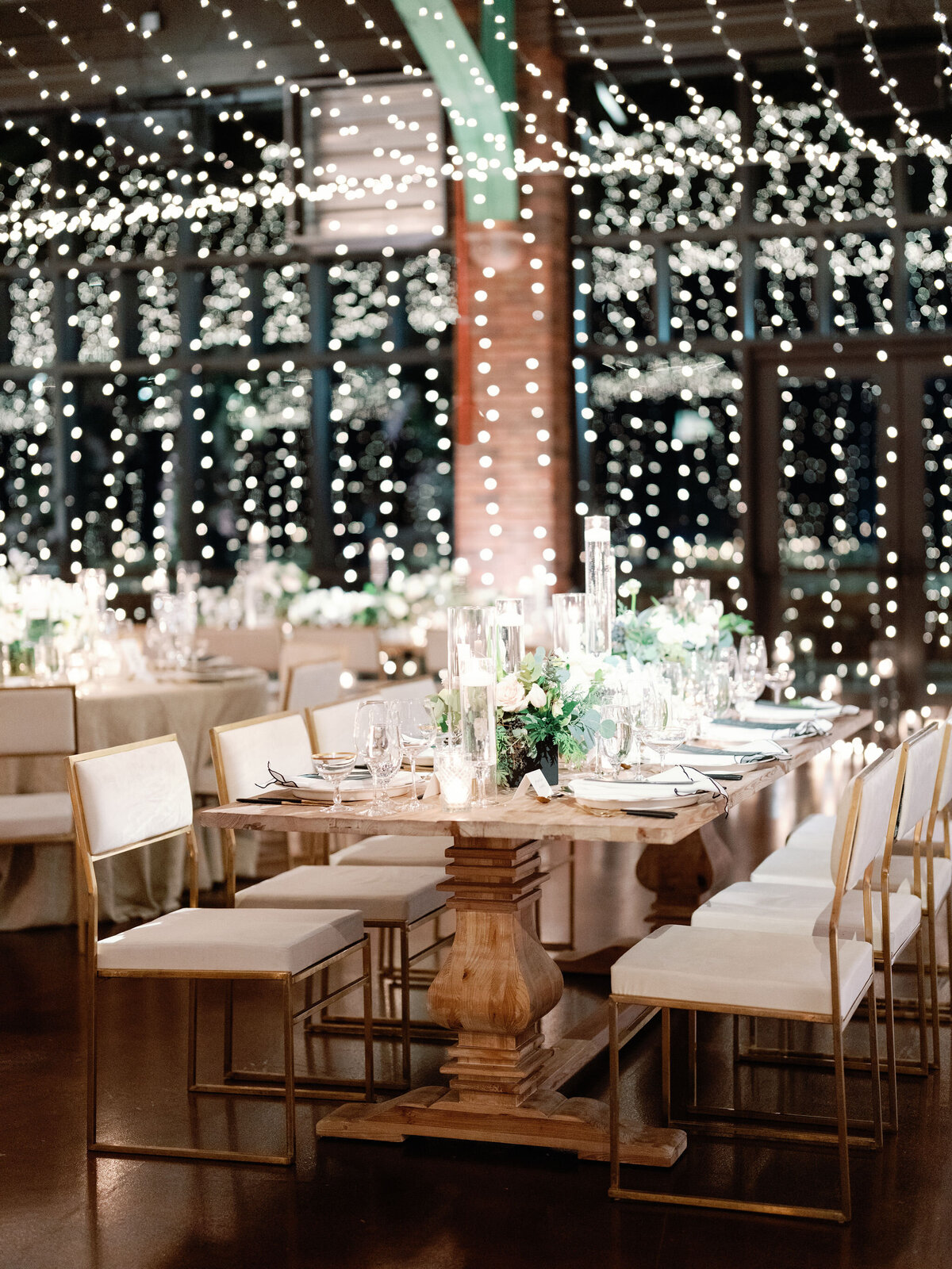 A Breathtaking Wedding Reception with Candlelight and Floral Elegance.