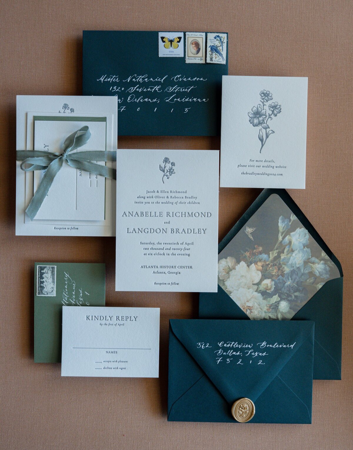 luxury-letterpress-wedding-envelope-flap
