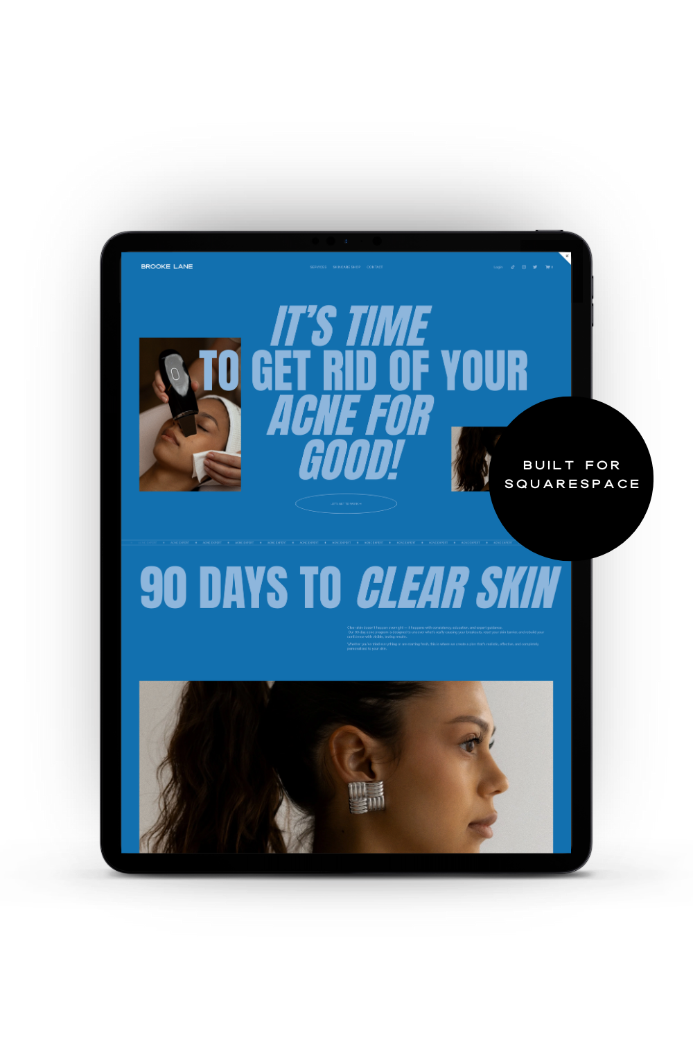 Brooke Lane  Acne Expert Website Template