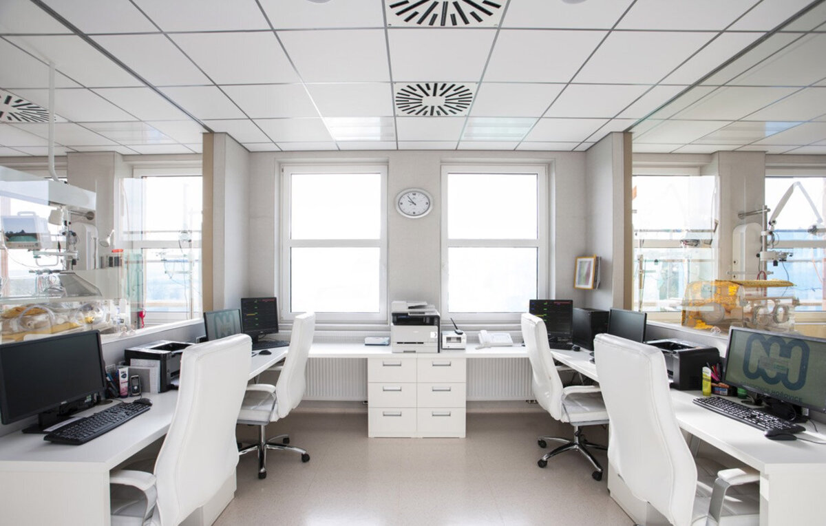 design interiéru oddělení neonatologie intenzivní péče
