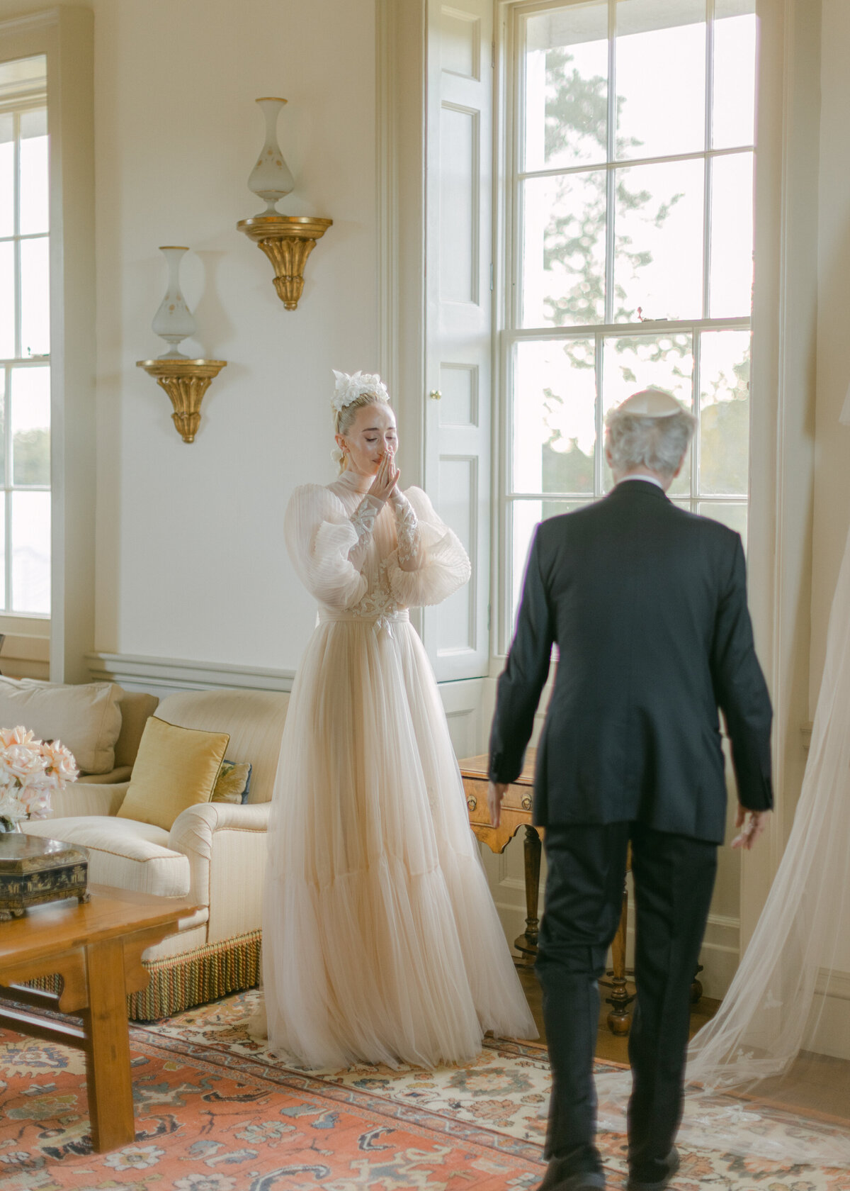 Father seeing bride
