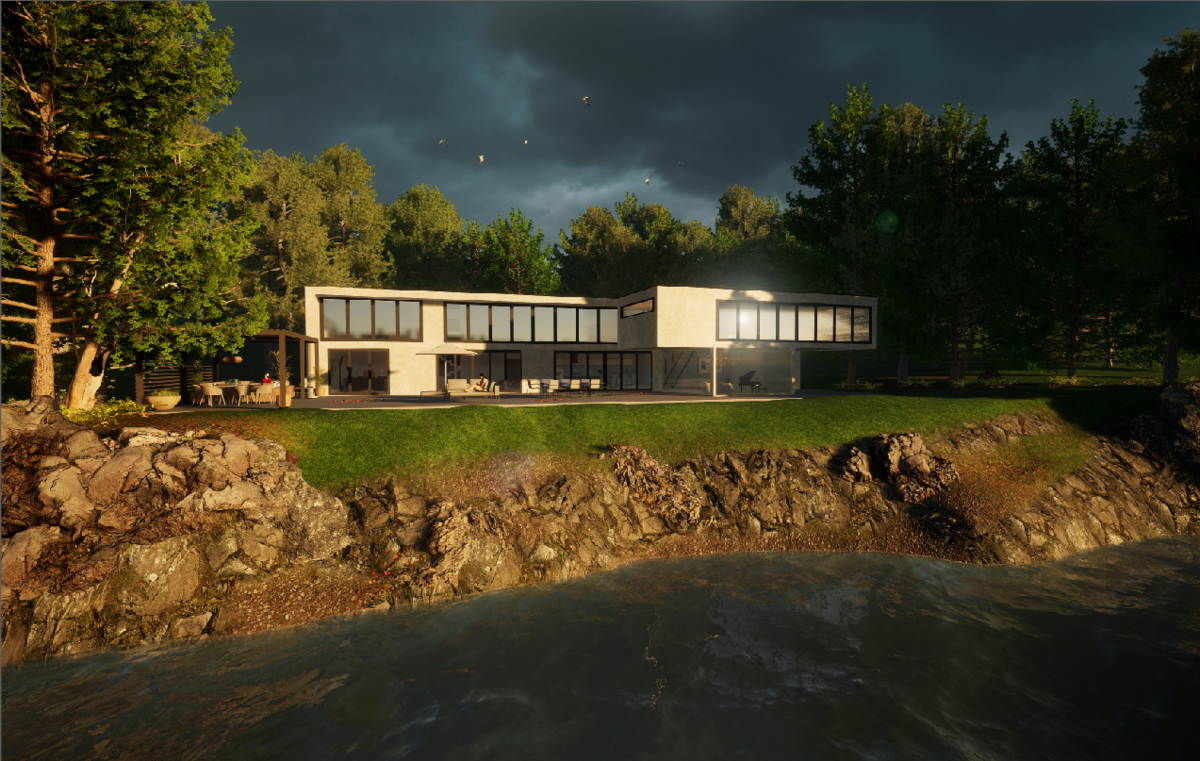 exterior interior design modern west coast home