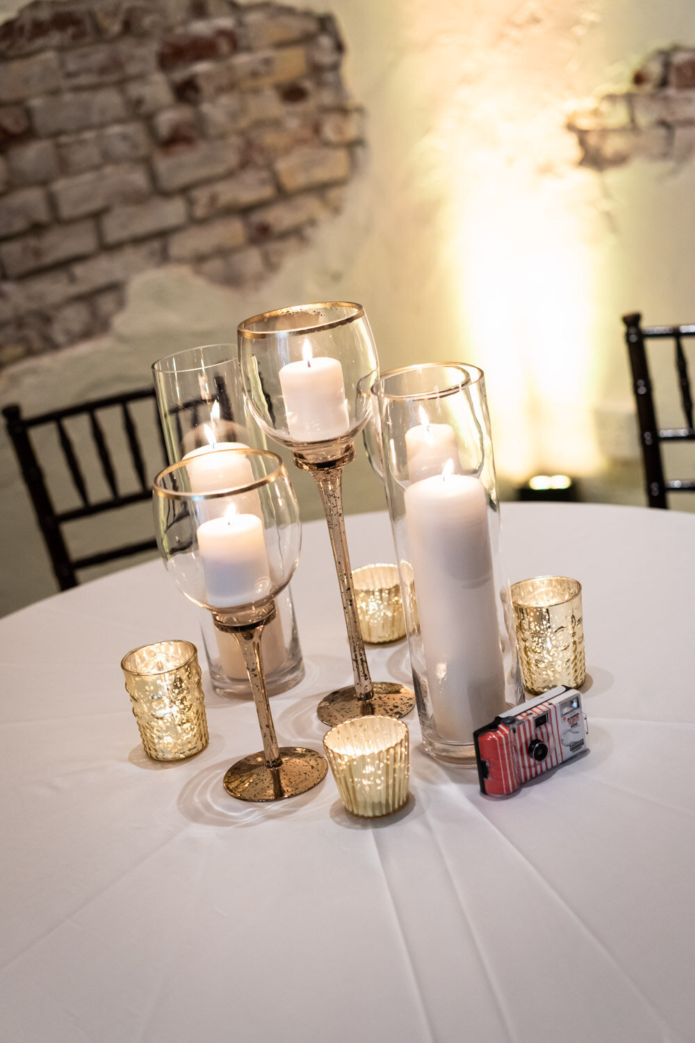 Candles on table at Latrobe's