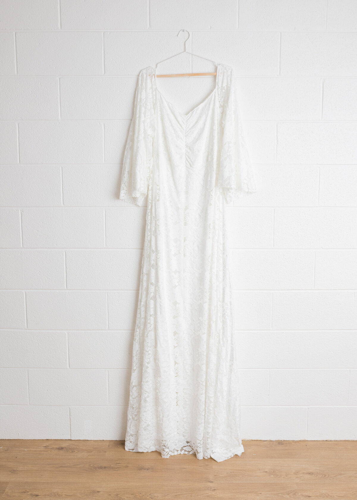 Elizabeth Eden Boho Lace Maternity Gown in XL suitable for sizes up to AU 24 | Studio Wardrobe image by Lauren Vanier Photography