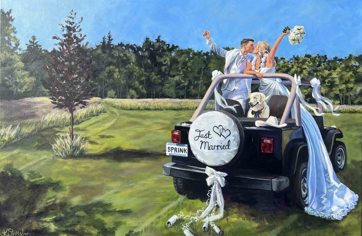 Red Wing Minnesota Live Wedding Painting