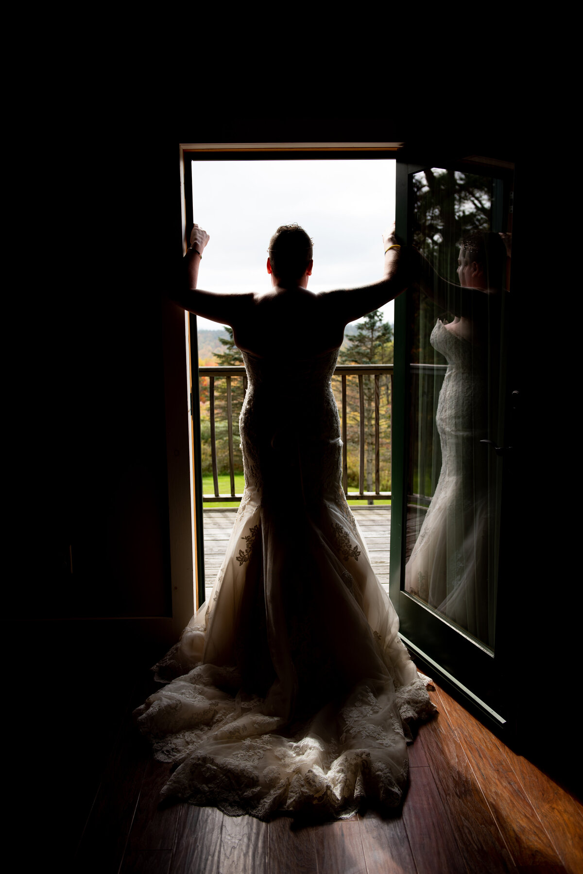 Bride in wedding dress