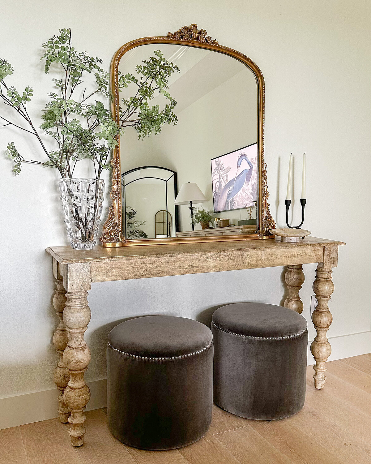 Bedroom Console Table Styling