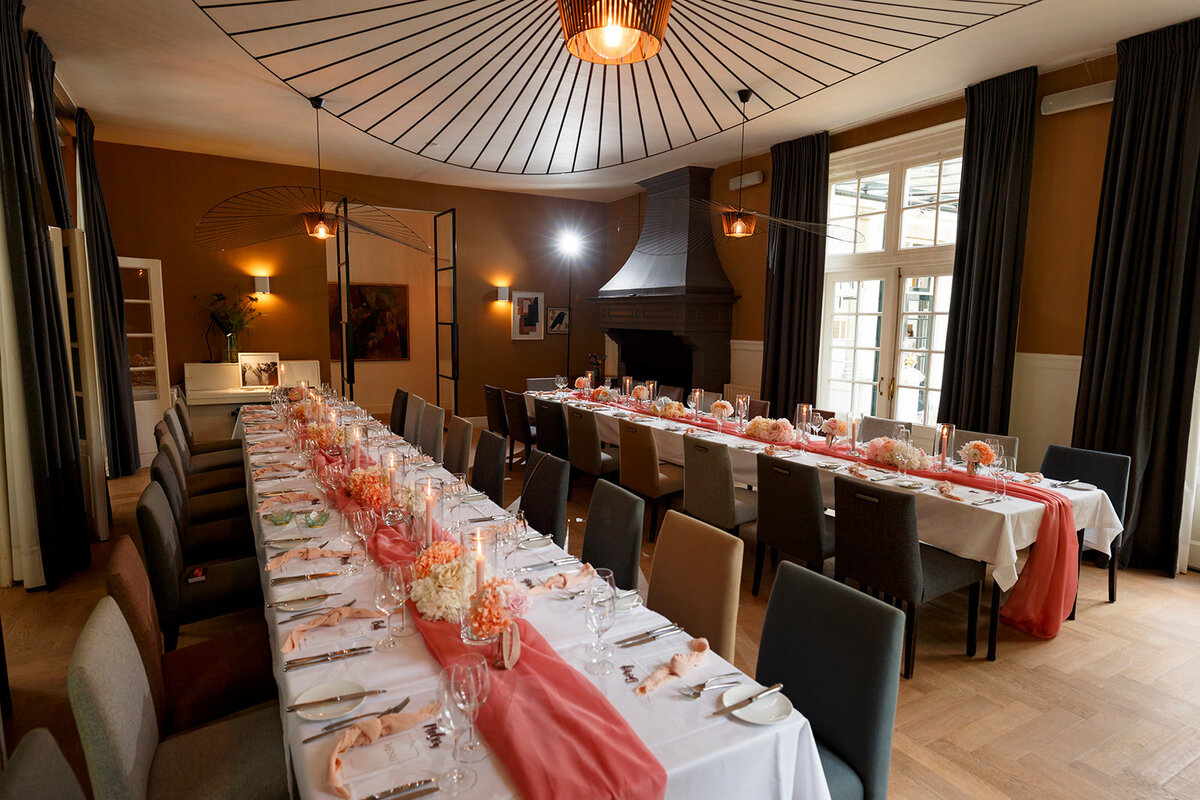 Diner bruiloft Landgoed Groenendaal