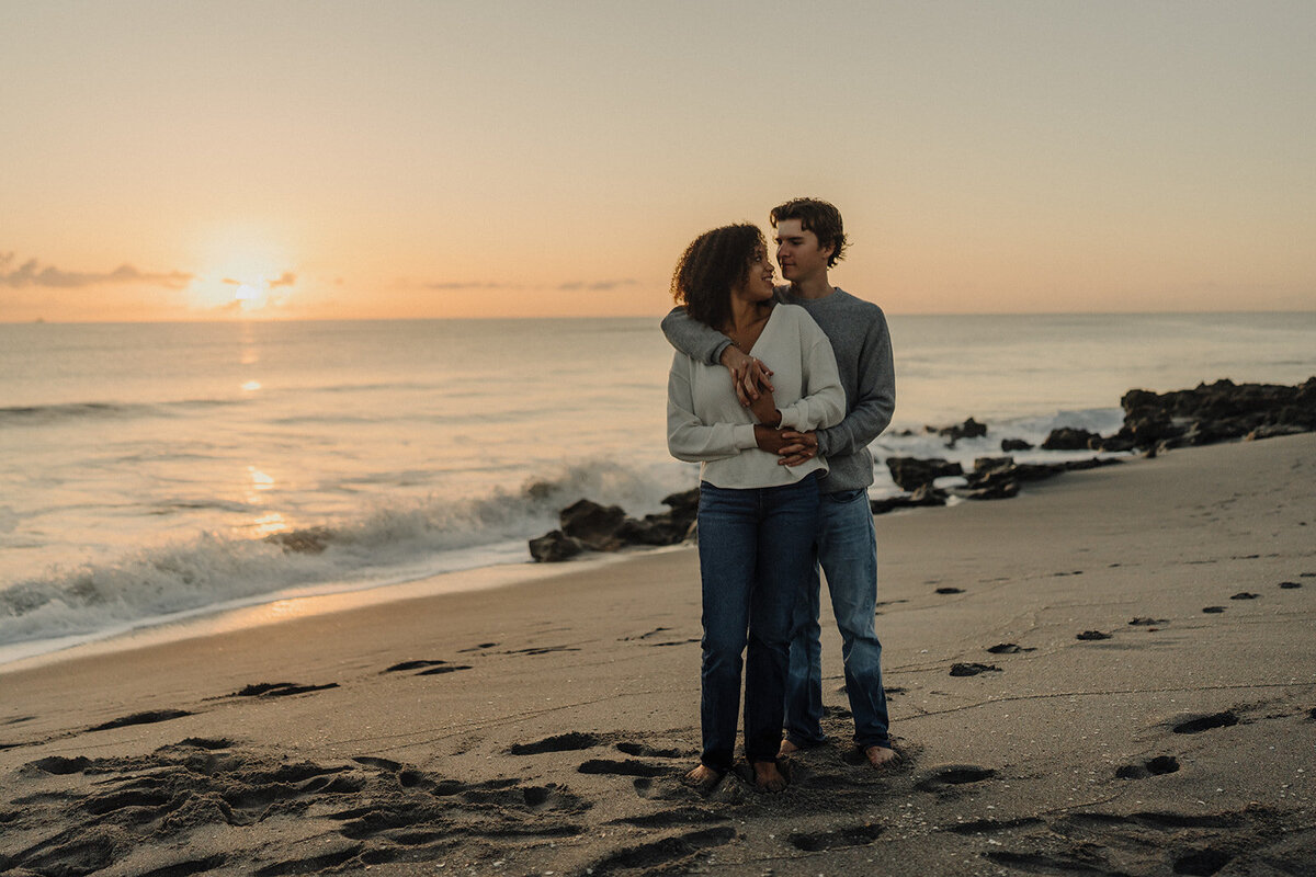 florida beach engagement photos