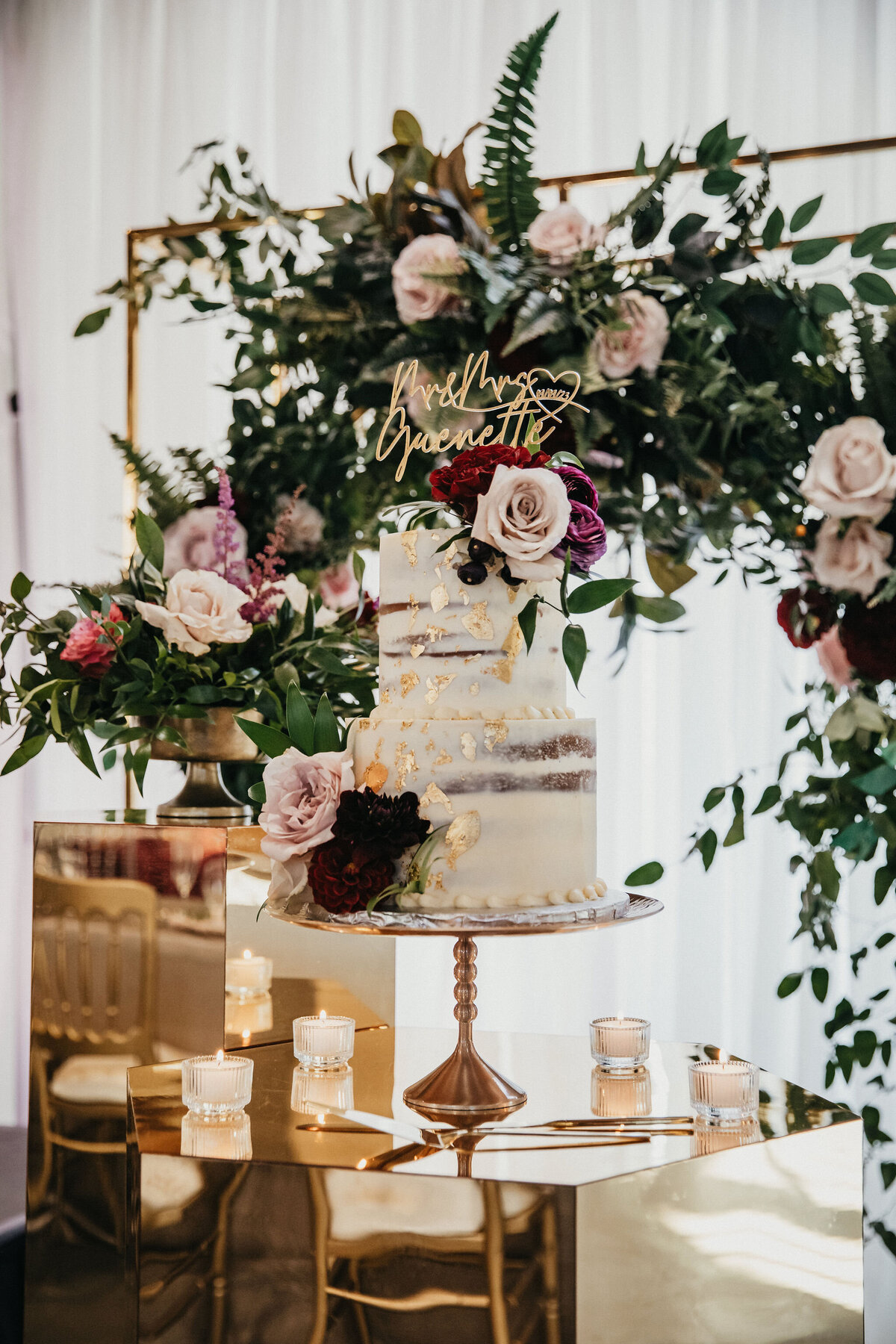 Fall wedding cake