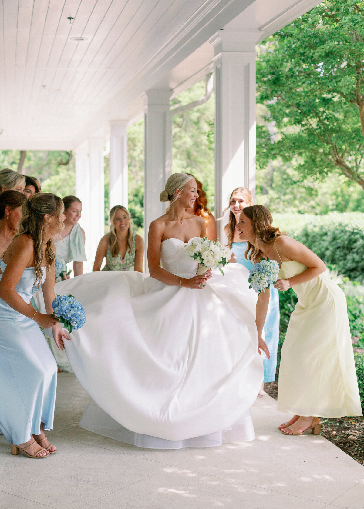 Bride and bridesmaid photos
