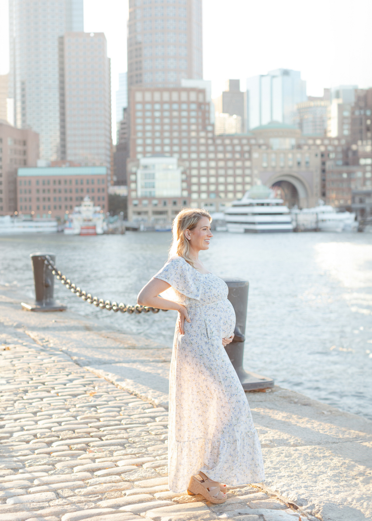 boston maternity photos by the water