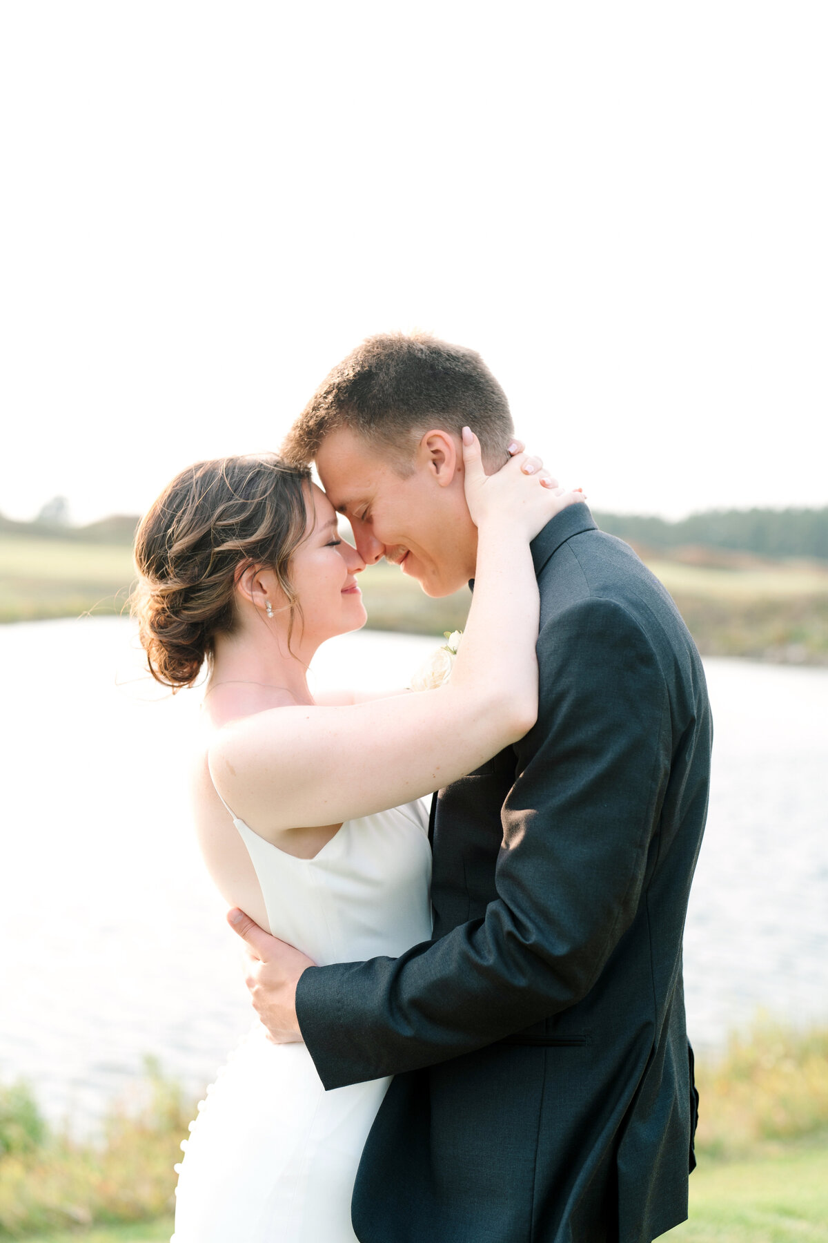 island resort and casino wedding portraits at sunset