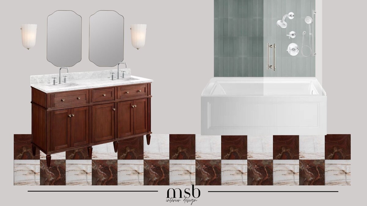Full Bathroom Design Board