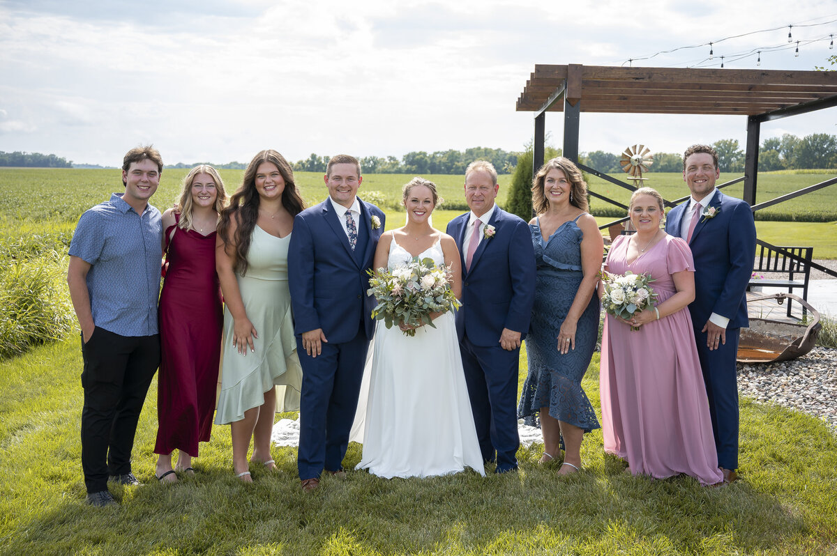 Romantic wedding couple close-up portrait