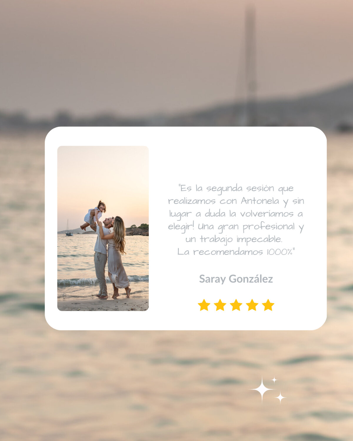 Reviews from clients-Antonela Moccia Mallorca Photographer