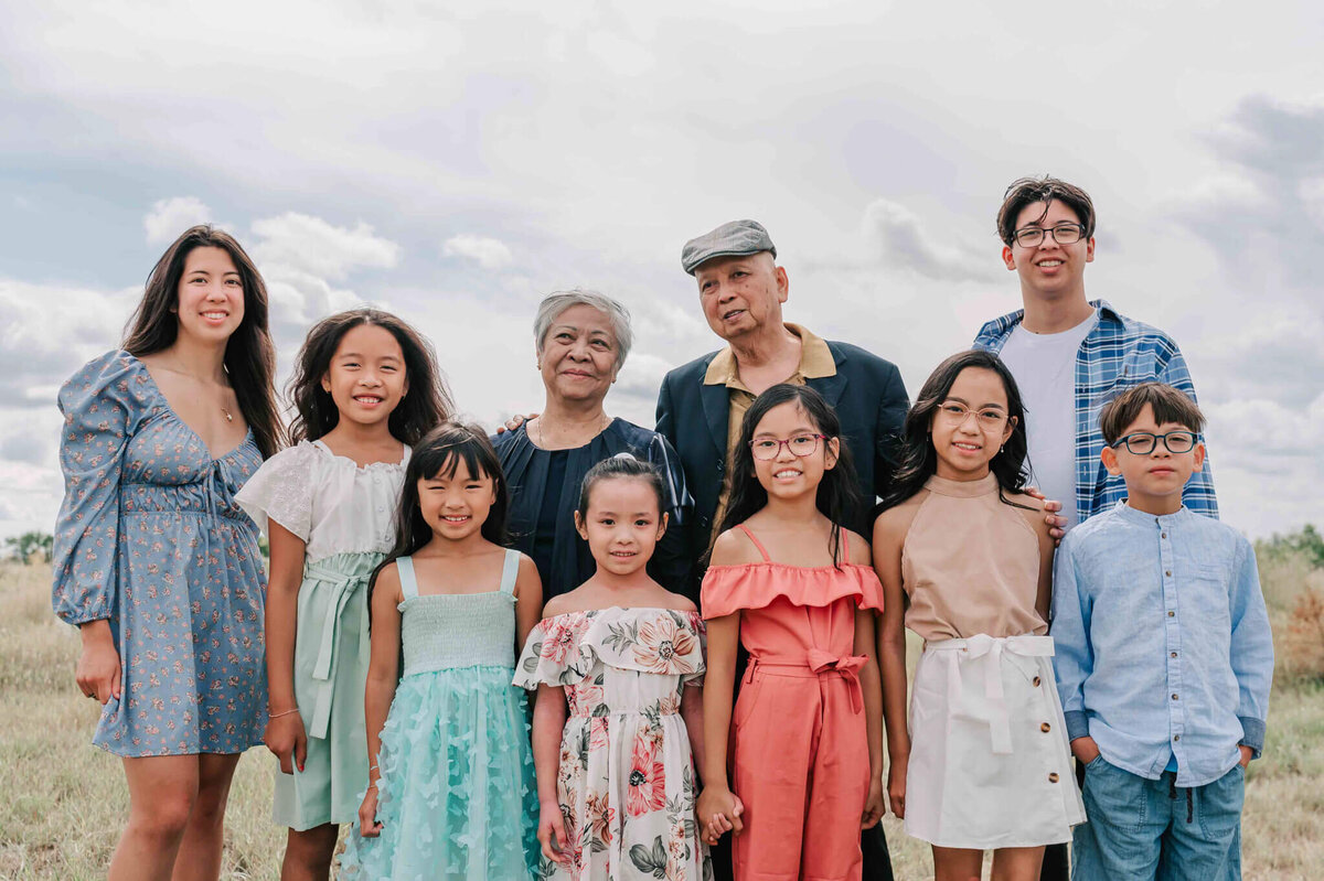 The grandparents and the grandkids. 
