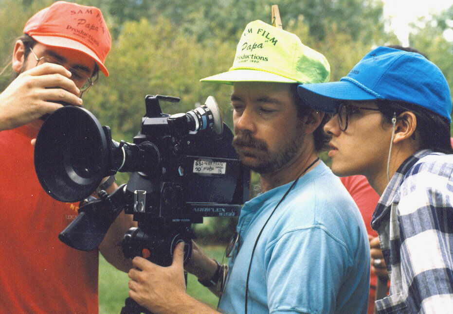 Papa - On the set