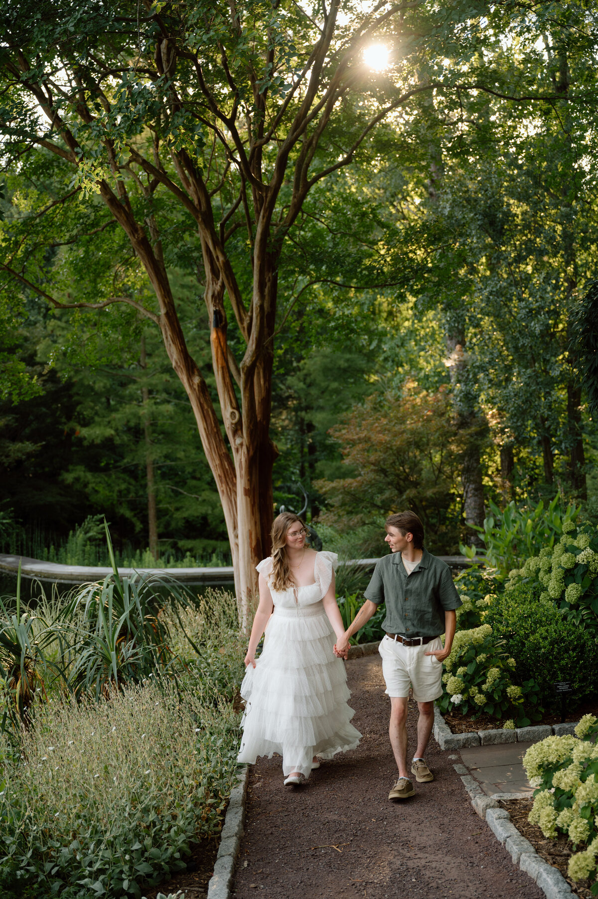 duke gardens engagement